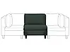 1-Seat Section UNSTAD Fabric Dark Green
