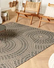 Tappeto ARIBA Grigio Beige 200 x 300 cm Iuta_852806