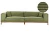 Sofa 4-osobowa sztruksowa zielona VENG_934554