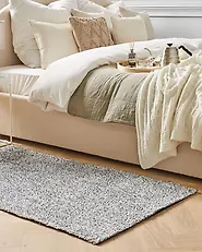 Tappeto Shaggy DEMRE Grigio 80 x 150 cm_1175609