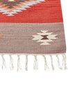 Cotton Kilim Area Rug 80 x 150 cm Multicolour LORUT_869051