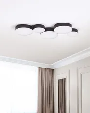 LED Ceiling Lamp LUGA Metal Black_847453