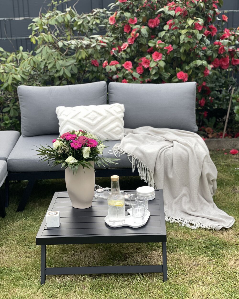 Garden small corner sofa discount