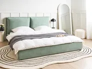 Bed Velvet BAJONNA 180 x 200 cm (EU Super King) Mint Green_1009546