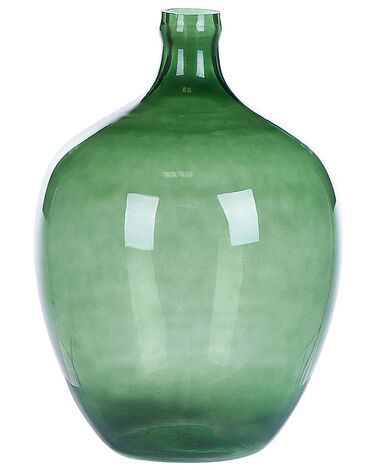 Bloemenvaas groen glas 39 cm ROTI