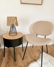 Set di 2 sedie da pranzo LUANA Bouclé Tortora_940505