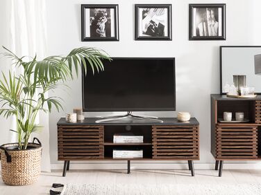 TV Stand Dark Wood PERTH