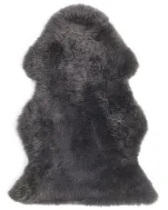 Sheepskin Rug ULURU Dark Grey 65 x 110 cm_763193