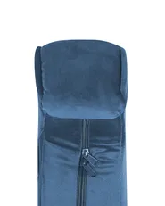 Poltrona SANDSET con poggiapiedi Velluto Blu scuro_776379