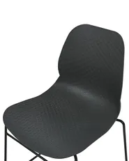 Set of 4 Conference Chairs PANORA Dark Grey_873650