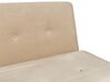 Velvet Single Sofa Bed Beige FARRIS_875483