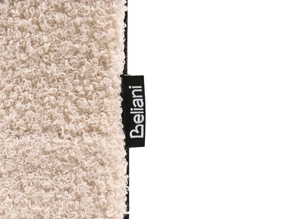 Ottoman Bed CHADENET Boucle Light Beige 140 x 200 cm (EU Double)_1151067