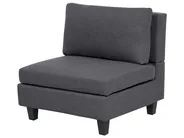 Modular Corner Sofa 5 Seater UNSTAD Fabric Dark Grey Right Hand_924643