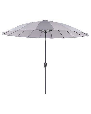 Parasol de jardin ⌀ 2.55 m gris clair BAIA