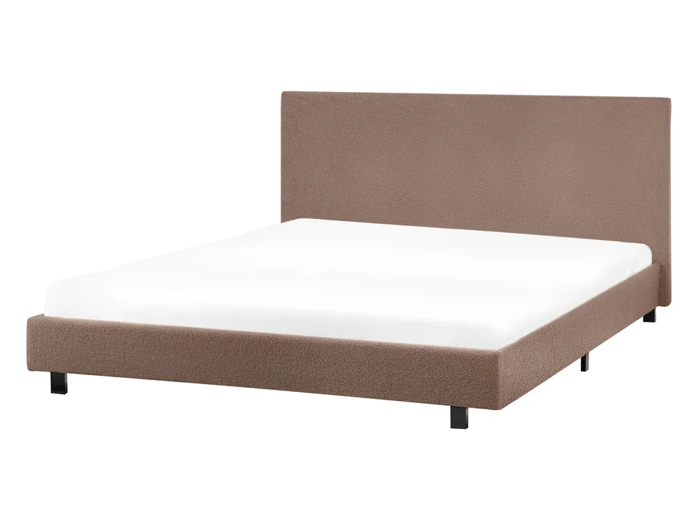 Waterbed Boucle ALBI 140 x 200 cm (EU Double) Brown_981606