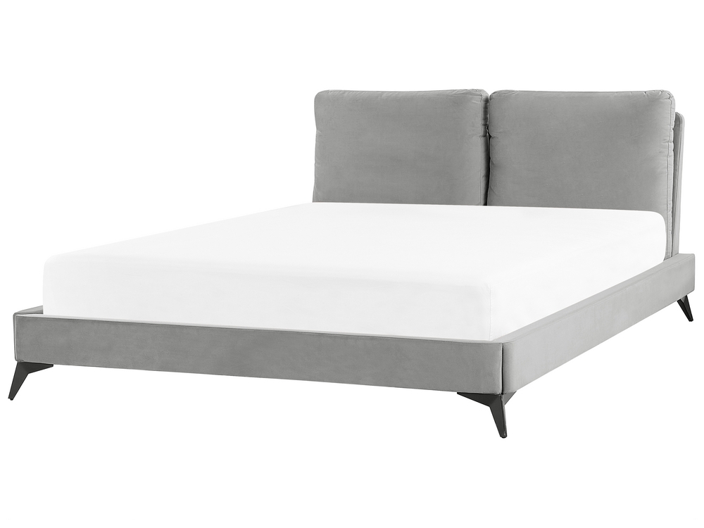 Grey king size bed with mattress discount