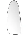 Wall Mirror CERGY 39 cm 95 cm Metal Black