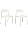 Sada 2 jídelních židlí bílé SOMERS_873402