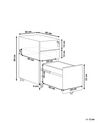 3 Drawer Metal Filing Cabinet White BOLSENA II_932662