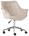 Desk Chair LABELLE Velvet Beige
