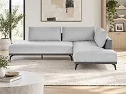 Corner Sofa MYKEN Fabric Light Grey Right Hand_1184023