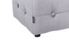 Velvet Pouffe Grey WISCONSIN_926885