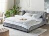Sametová vodní postel 180 x 200 cm šedá CAVAILLON_847020