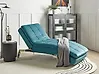 Chaise Longue LOIRET Velvet Teal