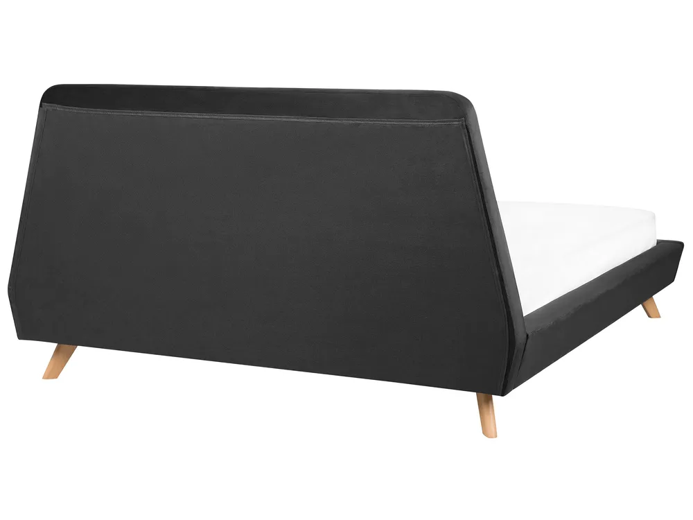 Bed Velvet VIENNE 180 x 200 cm (EU Super King) Black_740361