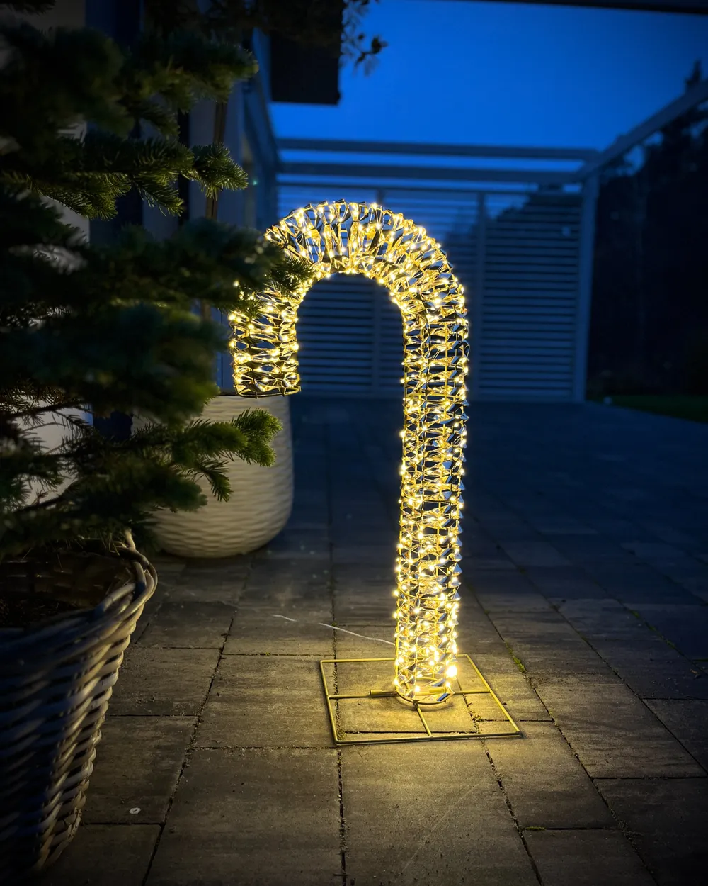 Outdoor Decoration LED NORRESO 74 cm Candy Cane Gold_1041710