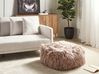 Faux Fur Pouffe Taupe MUKKI_938804