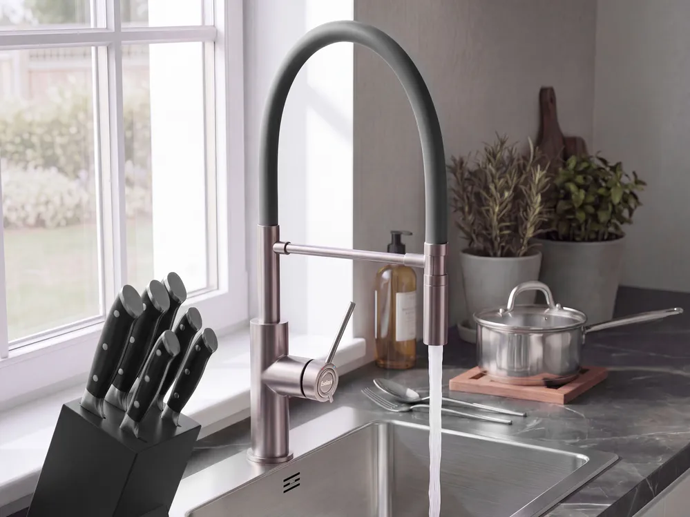 Kitchen Pull Out Tap ARKHATA Grey_1108358