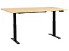 Electric Adjustable Standing Desk DESTINES 160 cm x 72 cm Black/ Light Brown