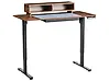 Electric Adjustable Standing Desk LUCAMA 120 cm x 60 cm with USB Port Brown/ Black