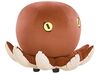 Pouf enfant en velours marron OCTOPUS_783582