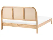 Bed Pine Wood ARCHAIL 160 x 200 cm (EU King Size) Light Brown_1082448