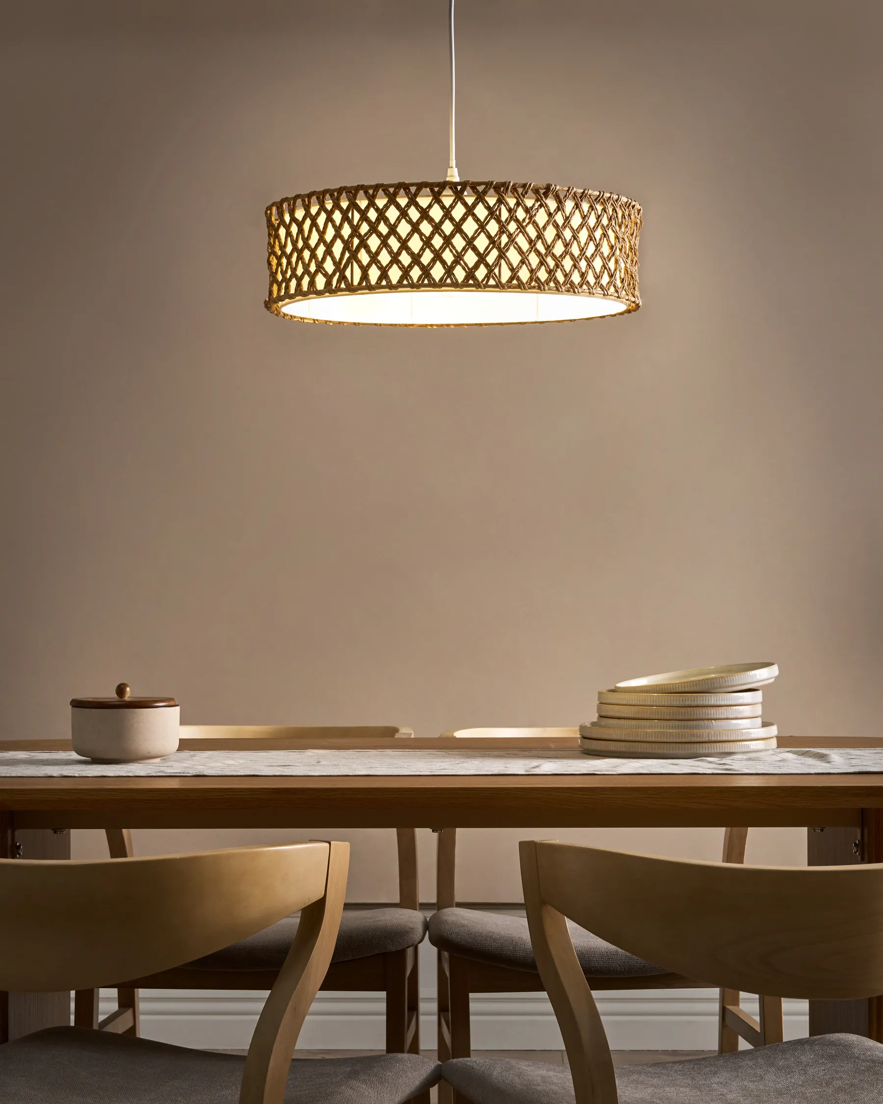 Pendant Lamp BLONDIN Paper Rope Natural_1008493