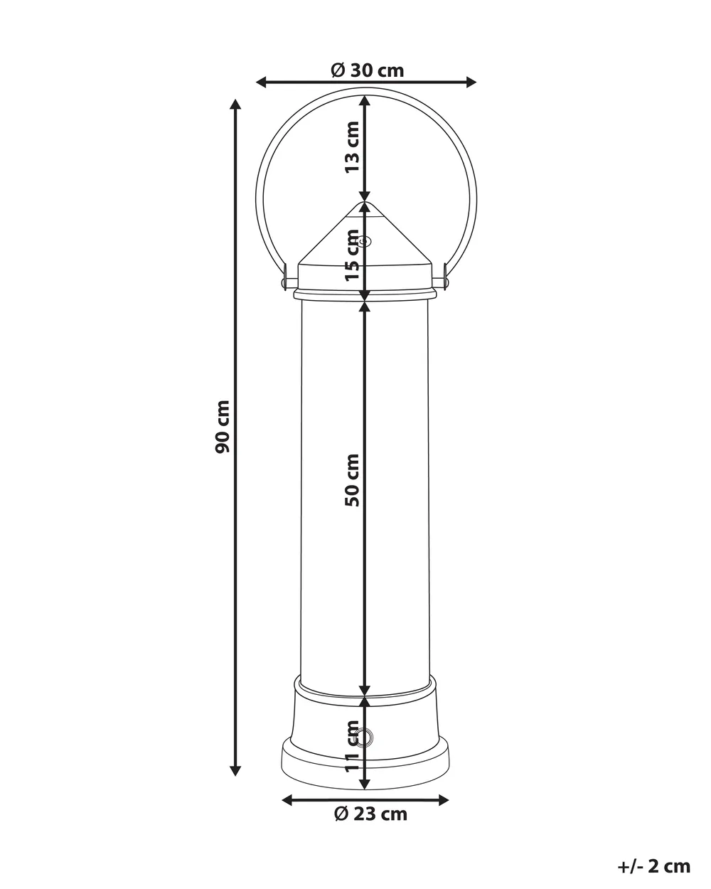 Freestanding Infrared Patio Heater LLAIMA 1800 W Copper_968184