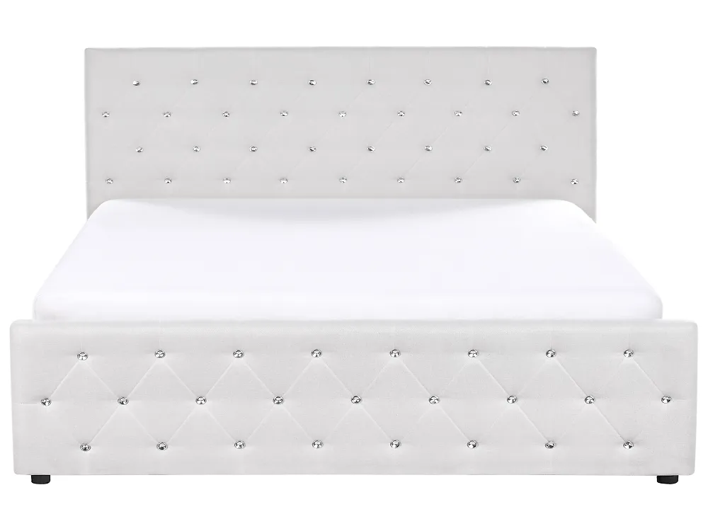 Ottoman Bed AMIENS Fabric Beige 180 x 200 cm (EU Super King)_1185157