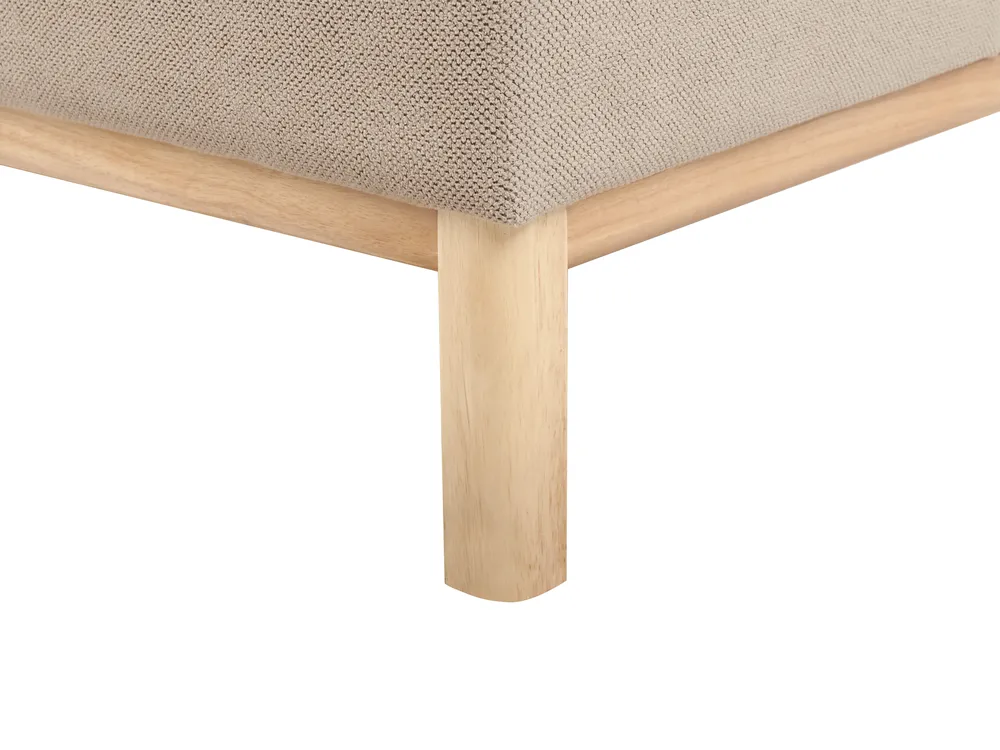 Corner Sofa 3 Seater SOSJO Fabric Taupe Right Hand_941225