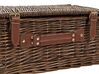 Cesta de picnic de madera de sauce marrón 44 x 34 cm ECLAIR_863596