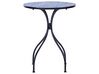 Balkonset Metall schwarz / blau 2 Stühle Tisch CIGLIANO_919880