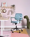 Desk Chair PAWNEE Velvet Light Blue