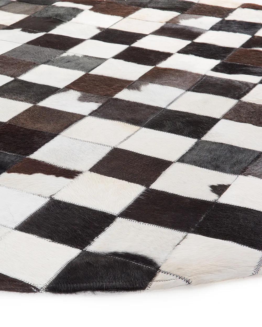Rug BERGAMA Brown ø 140 cm Leather_491727