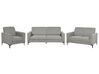 Ensemble canapés et fauteuil en tissu gris 6 places FENES_897801