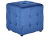 Velvet Pouffe Blue WISCONSIN_926899