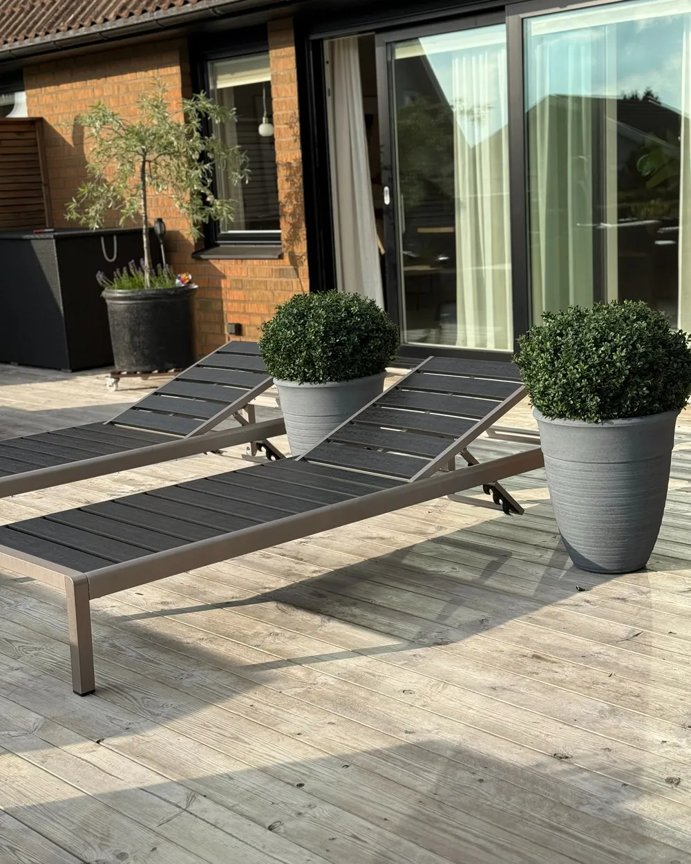 Set di 2 vasi per piante KATALIMA 50 cm Grigio_989087