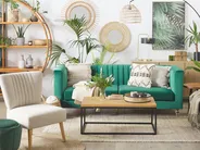 Sofa 3 Seater ARVIKA Velvet Green_820048