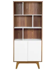 Regał COLUMBUS 182 cm Brązowy/ biały_445028