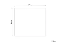 Piumone RAGALA Cotone 220 x 240 cm Grigio scuro_915793